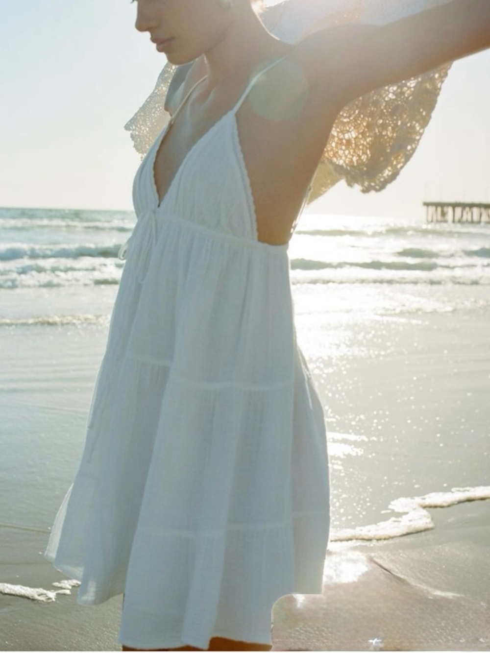 Zara Ivory Summer Dress